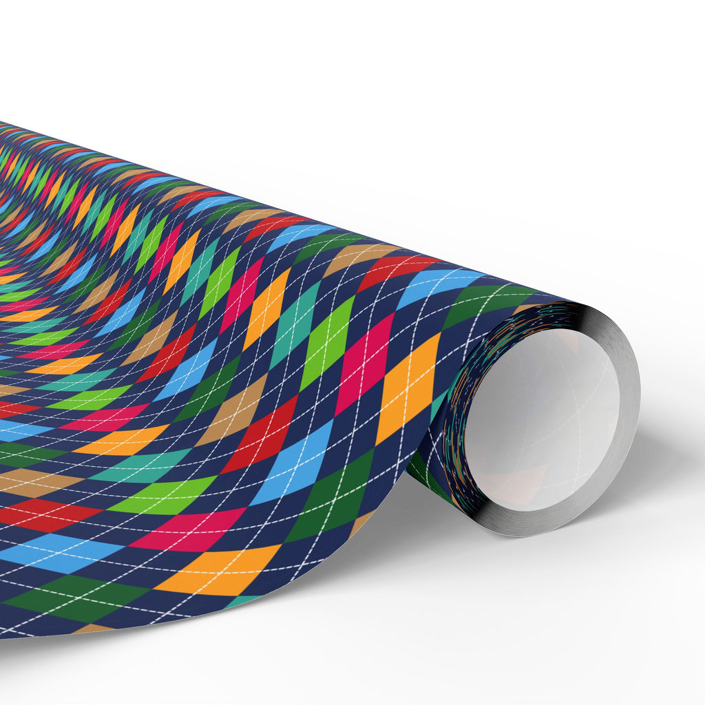 Argyle Design 028 Wrapping Paper - Holiday Gift Wrapping Paper Roll