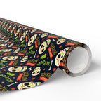 Day of the Dead Muertos Skulls Wrapping Paper | Holiday Gift Wrapping Paper Roll