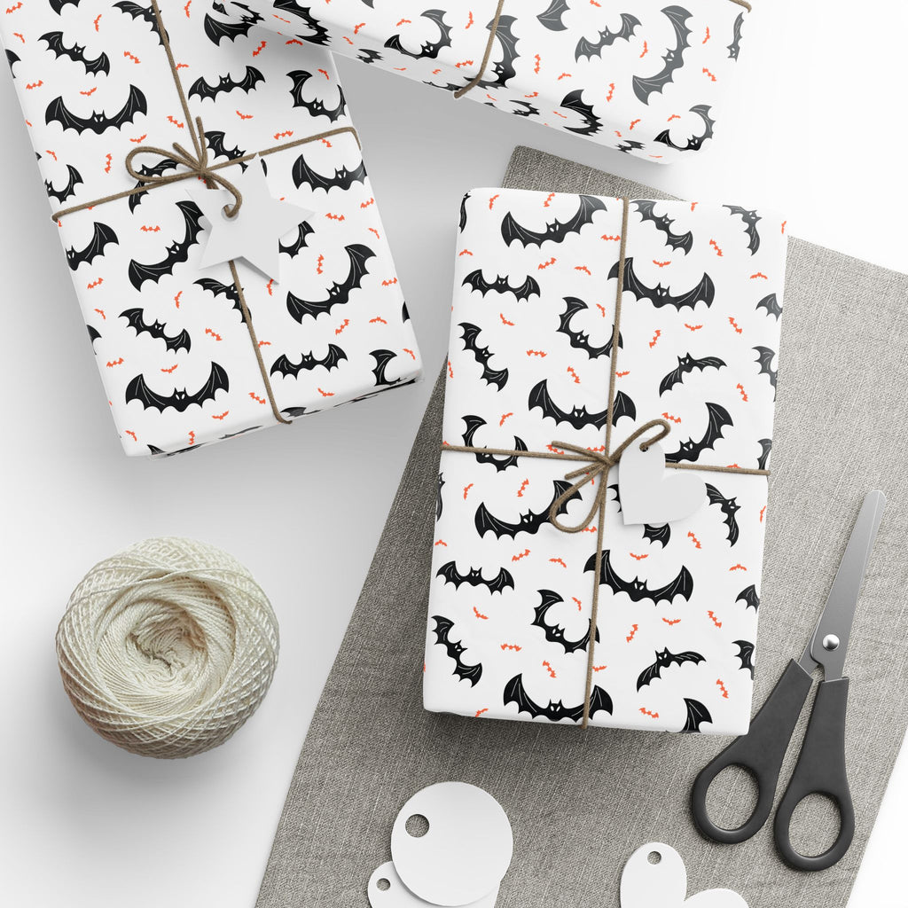 Halloween Baby Bats Wrapping Paper | Holiday Gift Wrapping Paper Roll