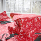 Christmas Ribbons & Bows Wrapping Paper | Holiday Gift Wrapping Paper Roll
