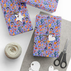 Day of the Dead Mariachi Bones Wrapping Paper | Holiday Gift Wrapping Paper Roll