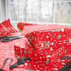 Halloween Dancing Skeletons Wrapping Paper | Holiday Gift Wrapping Paper Roll