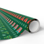 Christmas Ugly Candles Wrapping Paper | Holiday Gift Wrapping Paper Roll