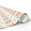 Thank You Script Notecard Wrapping Paper Design | Holiday Gift Wrapping Paper Roll