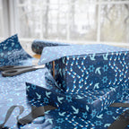Hanukkah Bunting Doves Wrapping Paper | Holiday Gift Wrapping Paper Roll