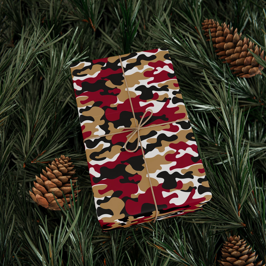 Boston College Eagles Inspired Camoflauge Wrapping Paper - Holiday Gift Wrapping Paper Roll