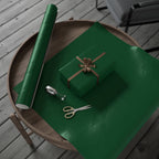 Solid Forest Green Wrapping Paper - Holiday Gift Wrapping Paper Roll