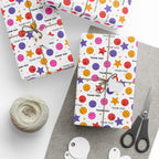 Thank You Smiling Stars Wrapping Paper Design | Holiday Gift Wrapping Paper Roll