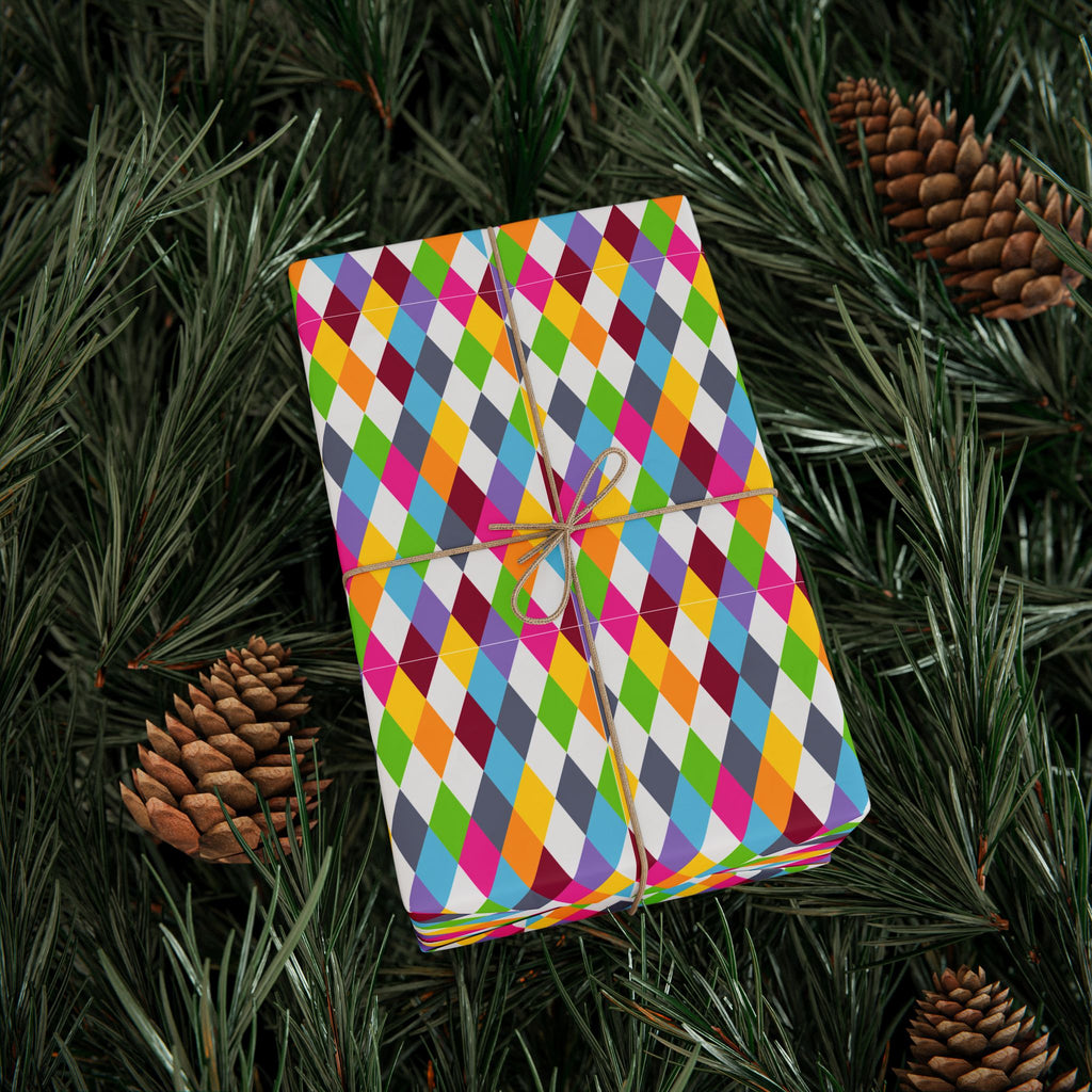 Argyle Design 014 Wrapping Paper - Holiday Gift Wrapping Paper Roll