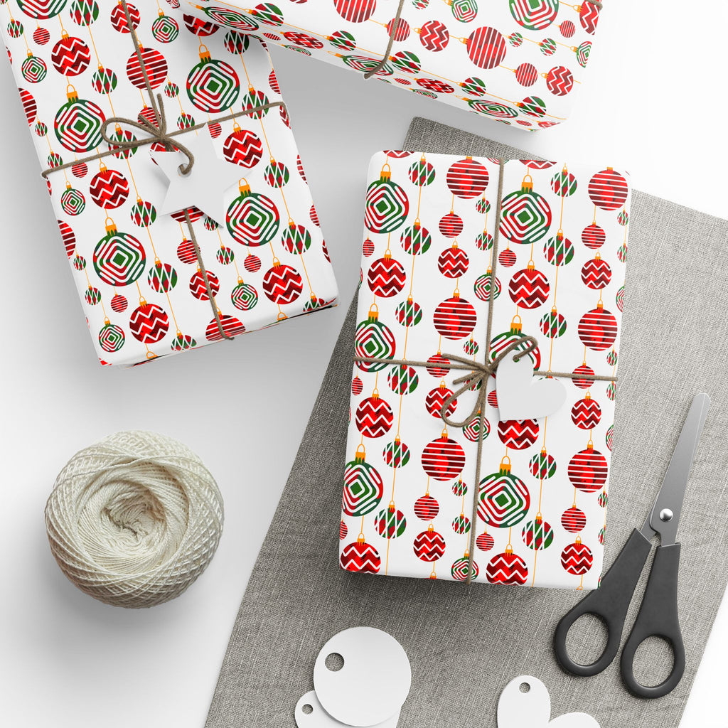 Christmas Glassworks Wrapping Paper | Holiday Gift Wrapping Paper Roll