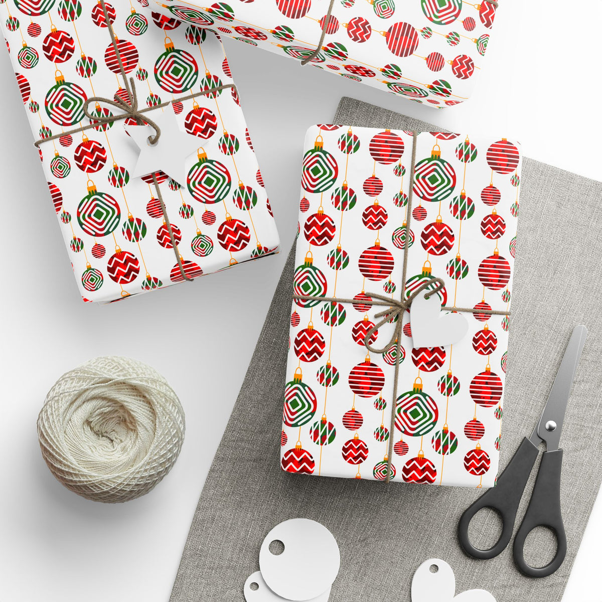 Christmas Glassworks Wrapping Paper | Holiday Gift Wrapping Paper Roll