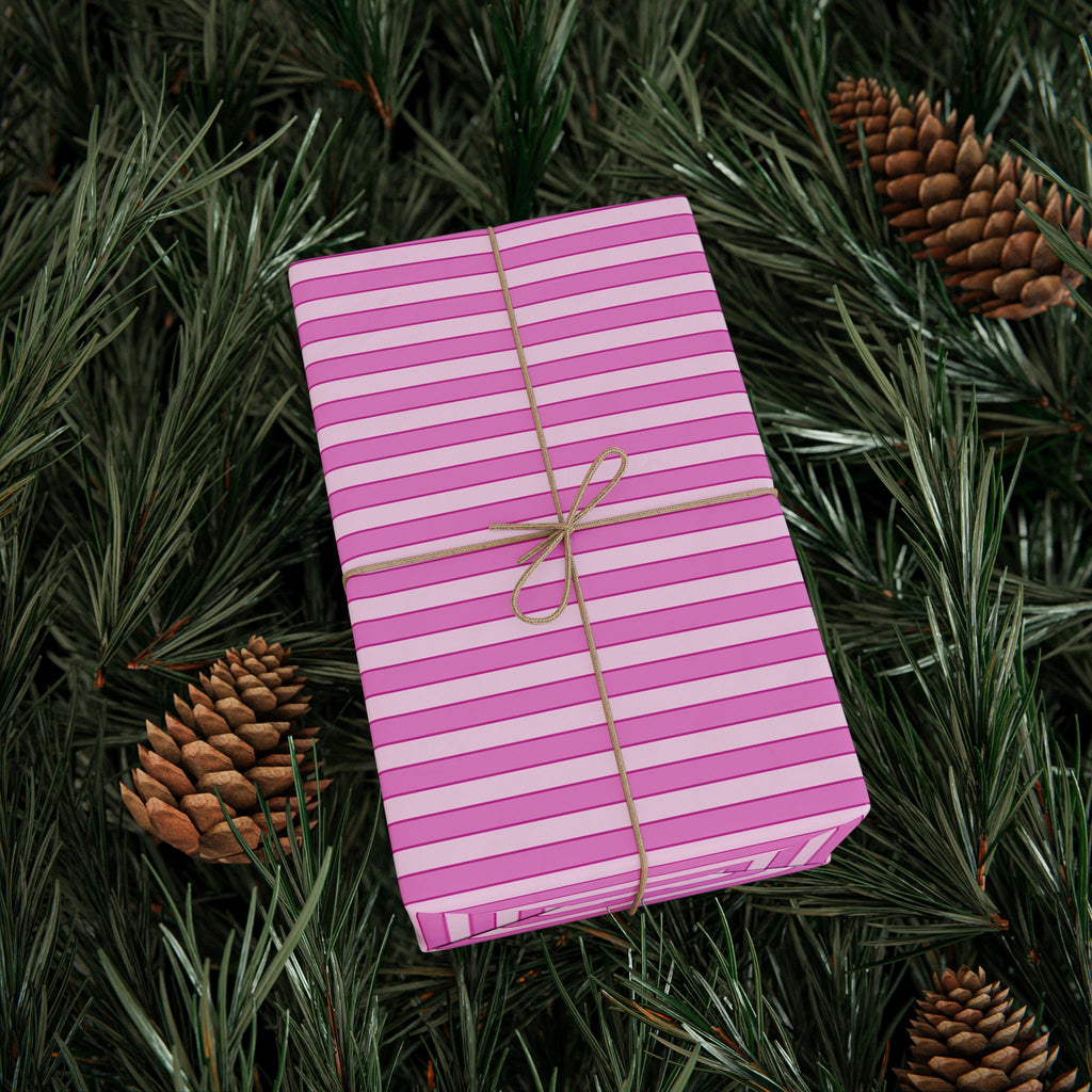 Stripe Design 003 Wrapping Paper - Holiday Gift Wrapping Paper Roll