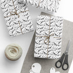 Halloween Skeleton Silhouette Wrapping Paper | Holiday Gift Wrapping Paper Roll