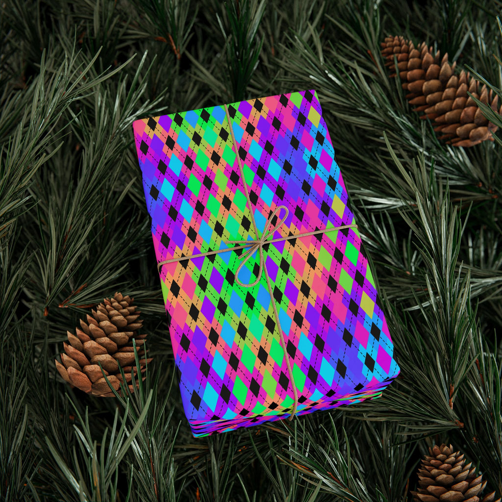 Argyle Design 035 Wrapping Paper - Holiday Gift Wrapping Paper Roll