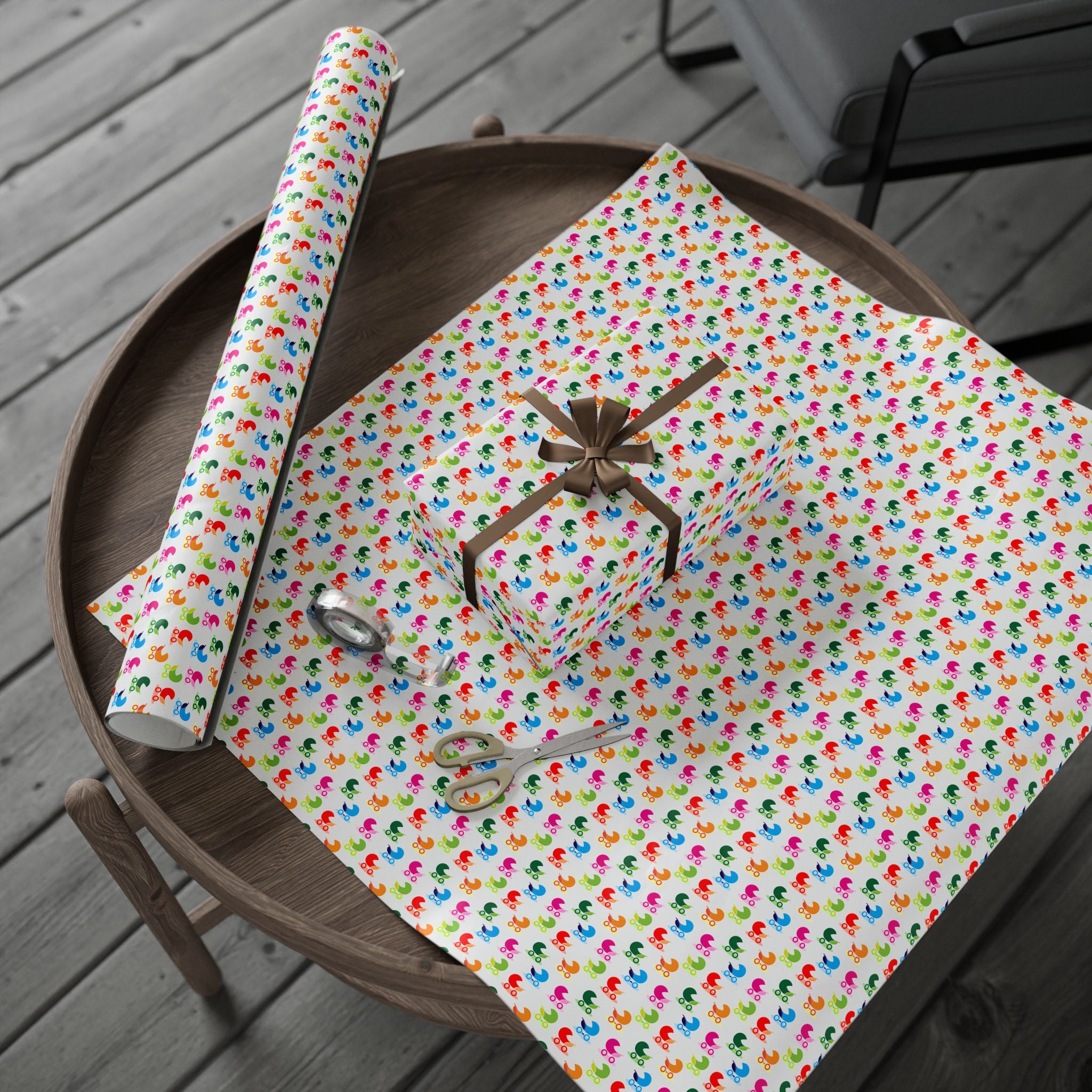 Baby Shower Wrapping Paper Design 002 - Holiday Gift Wrapping Paper Roll