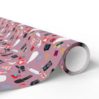 Traditional Wedding Icons Wrapping Paper Design - Holiday Gift Wrapping Paper Roll