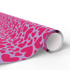 Valentine's Day Pink on Lavender Wrapping Paper | Holiday Gift Wrapping Paper Roll