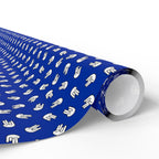 NSFW "The Shocker" on Blue Wrapping Paper - Holiday Gift Wrapping Paper Roll