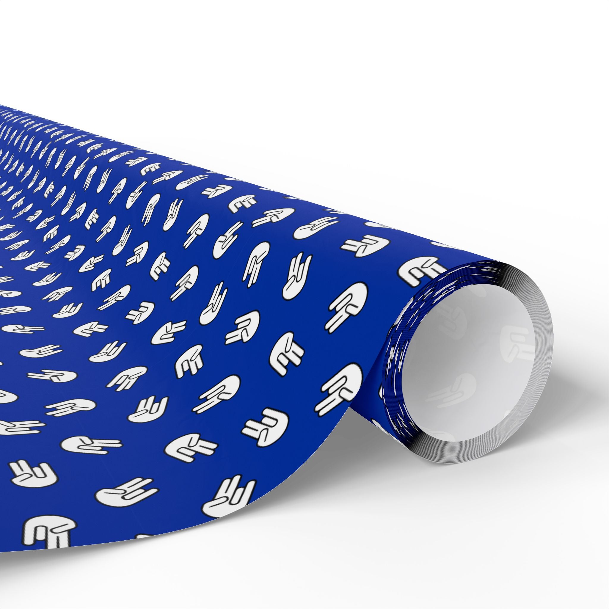 NSFW "The Shocker" on Blue Wrapping Paper - Holiday Gift Wrapping Paper Roll