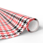 Houndstooth Wrapping Paper Design Peach 019 - Holiday Gift Wrapping Paper Roll