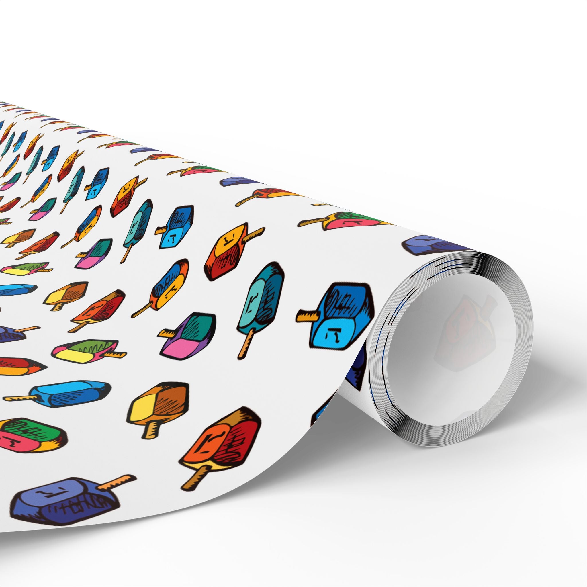 Hanukkah Dreidel Dreidel Dreidel Wrapping Paper | Holiday Gift Wrapping Paper Roll