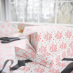 Canada Day Happy Cursive Wrapping Paper - Holiday Gift Wrapping Paper Roll
