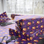 Day of the Dead Sombrero Skulls Wrapping Paper | Holiday Gift Wrapping Paper Roll