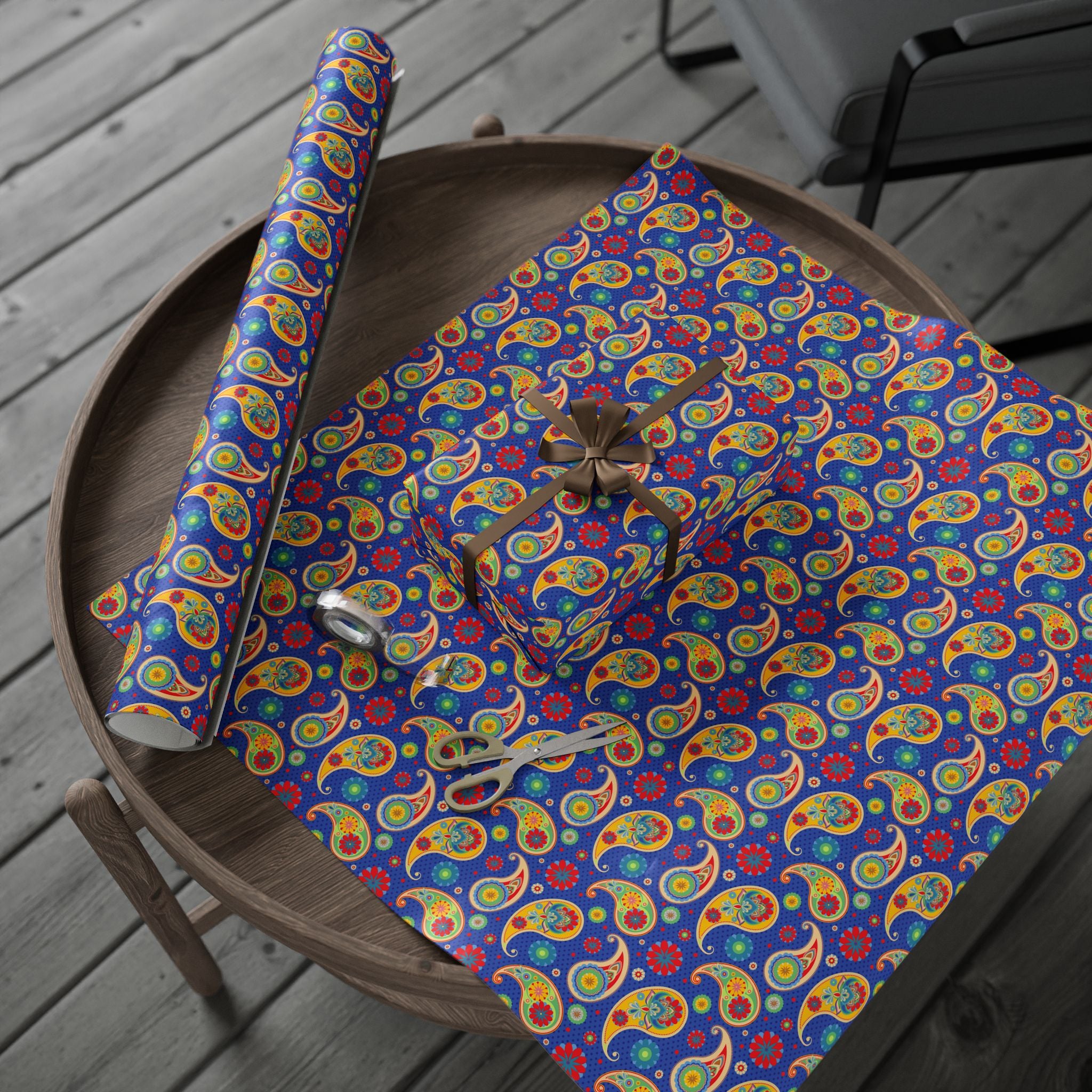 Paisley Design 005 Wrapping Paper - Holiday Gift Wrapping Paper Roll