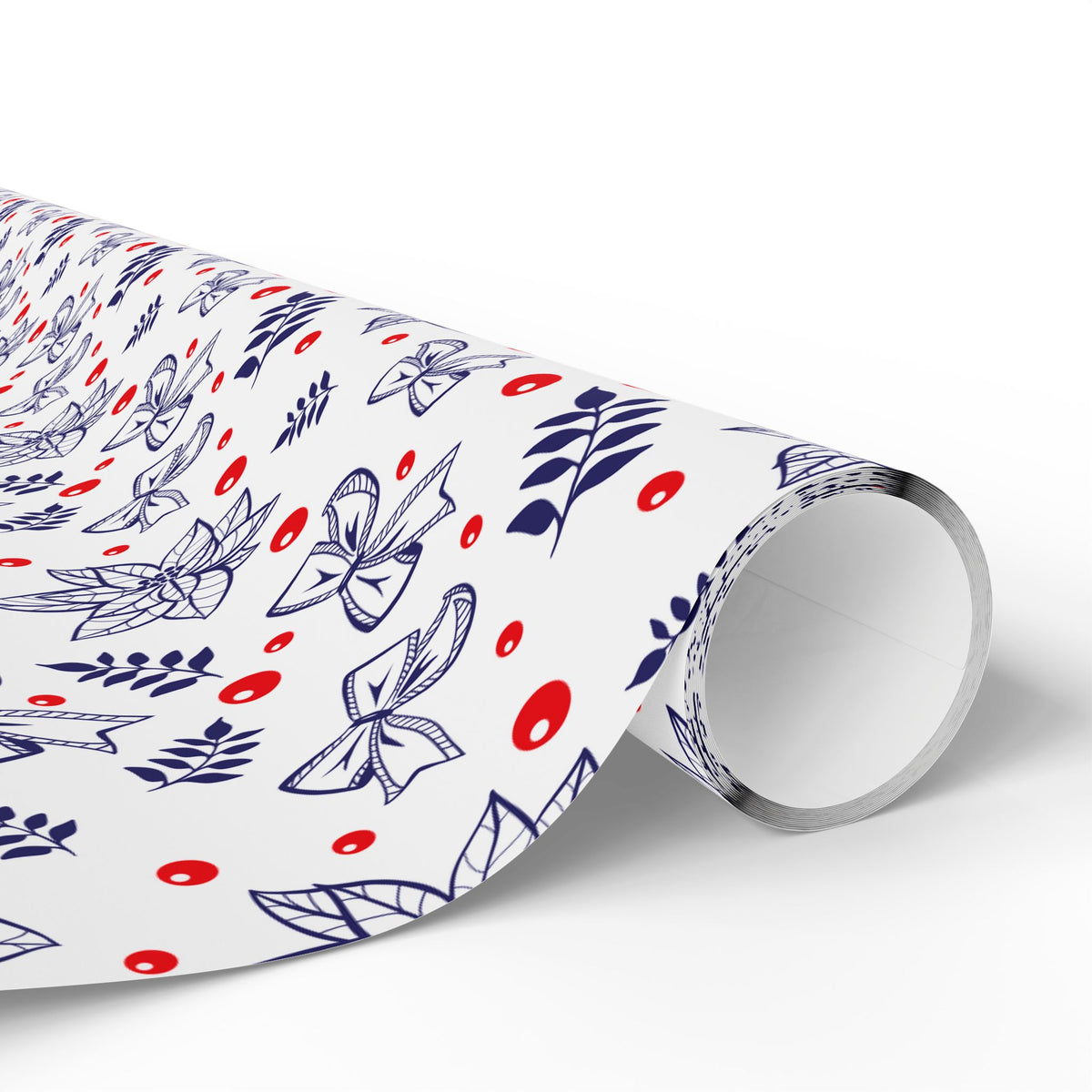Christmas Bows and Berries Wrapping Paper | Holiday Gift Wrapping Paper