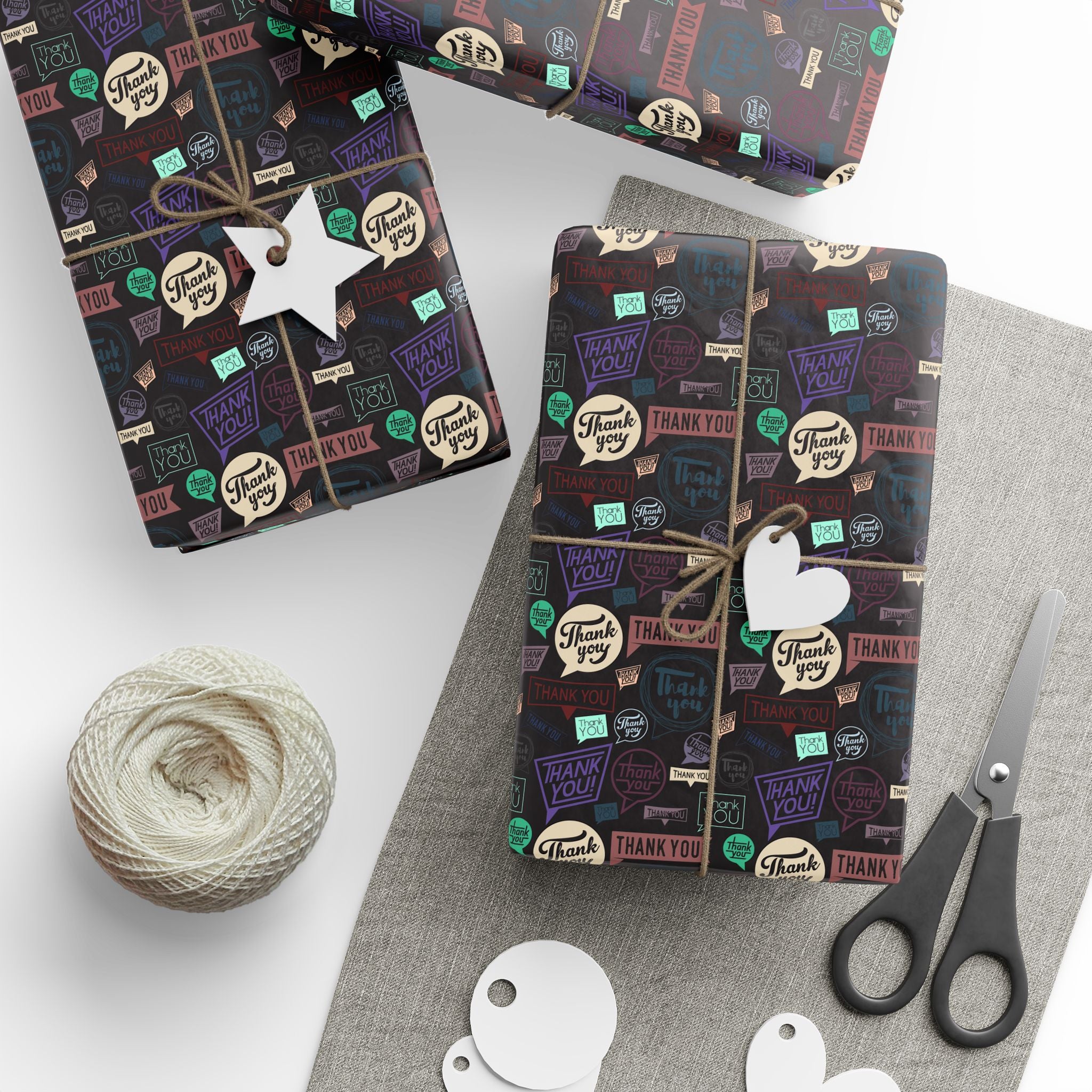 Thank You Appreciation Blurbs Wrapping Paper Design | Holiday Gift Wrapping Paper Roll