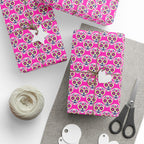 Day of the Dead Pink Sugar Skulls Wrapping Paper | Holiday Gift Wrapping Paper Roll