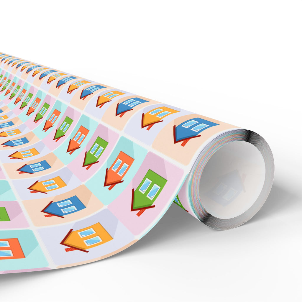 House Warming Wrapping Paper Design 002 - Holiday Gift Wrapping Paper Roll2