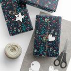 Day of the Dead Rose Collage Wrapping Paper | Holiday Gift Wrapping Paper Roll