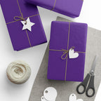 Solid Purple Wrapping Paper - Holiday Gift Wrapping Paper Roll