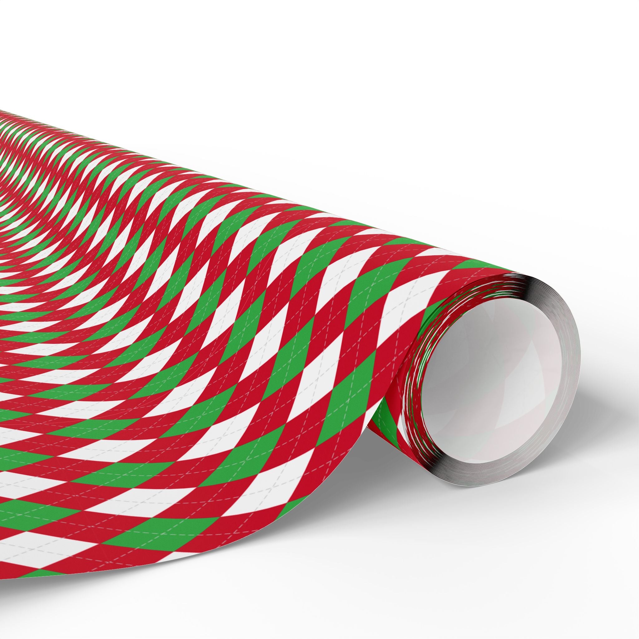Argyle Design 009 Wrapping Paper - Holiday Gift Wrapping Paper Roll