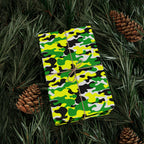 Oregon Ducks Inspired Camoflauge Wrapping Paper - Holiday Gift Wrapping Paper Roll