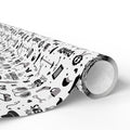 Father's Day Black & White Wrapping Paper - Holiday Gift Wrapping Paper Roll