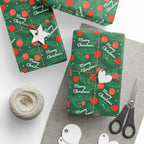 Christmas Winter Trees Wrapping Paper | Holiday Gift Wrapping Paper Roll