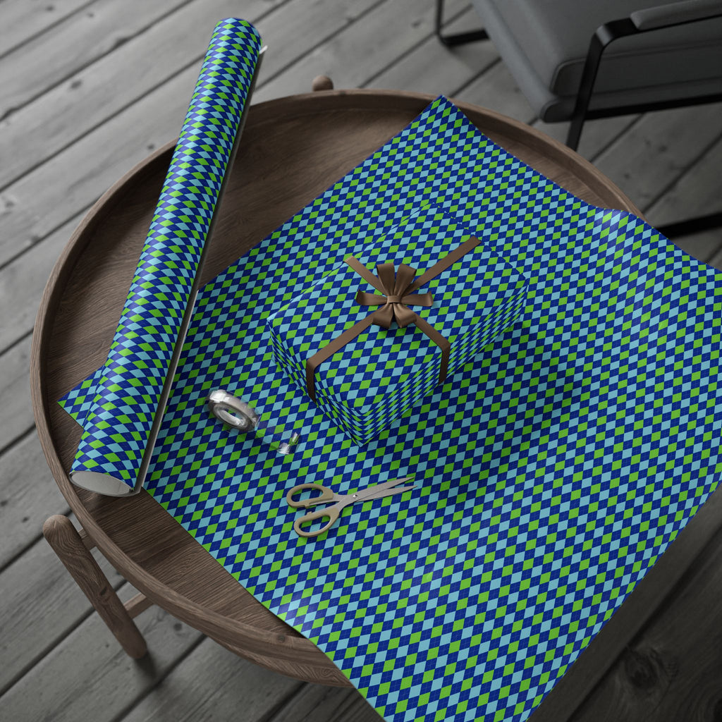Argyle Design 042 Wrapping Paper - Holiday Gift Wrapping Paper Roll
