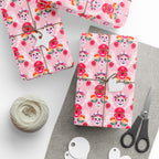 Day of the Dead Pink Celebration Wrapping Paper | Holiday Gift Wrapping Paper Roll