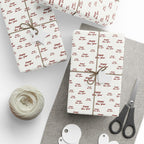 New Year's Happy New Year on White Wrapping Paper - Holiday Gift Wrapping Paper Roll