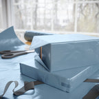 Solid Steel Blue Wrapping Paper - Holiday Gift Wrapping Paper Roll