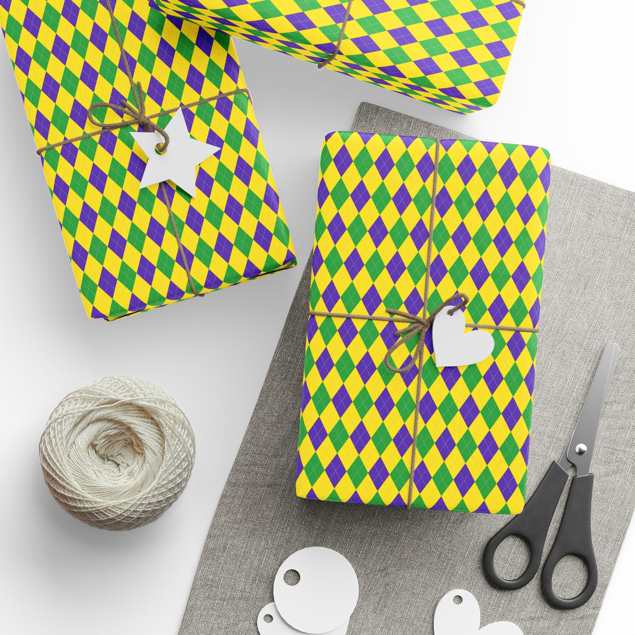 Argyle Design 011 Wrapping Paper - Holiday Gift Wrapping Paper Roll