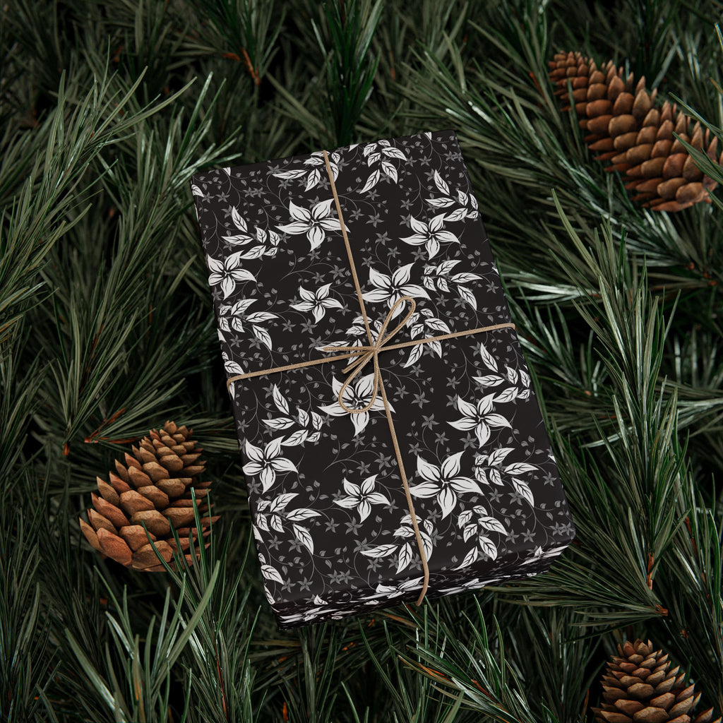 Floral Design 002 Wrapping Paper - Holiday Gift Wrapping Paper Roll