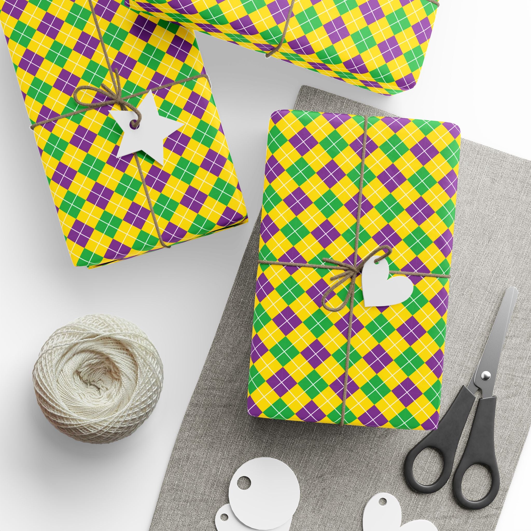 Argyle Design 005 Wrapping Paper - Holiday Gift Wrapping Paper Roll