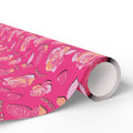Mother's Day Floral Silhouette Wrapping Paper - Holiday Gift Wrapping Paper Roll