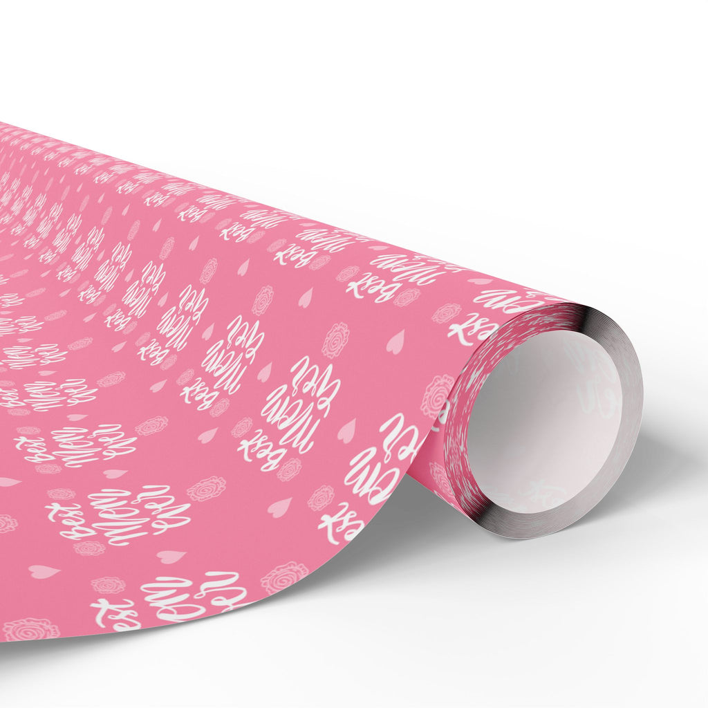 Mother's Day Best Mom Ever Wrapping Paper - Holiday Gift Wrapping Paper Roll