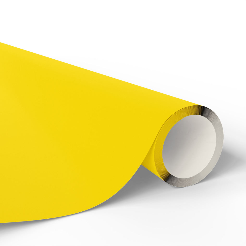 Solid Yellow Wrapping Paper - Holiday Gift Wrapping Paper Roll