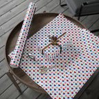 4th of July American Heart Wrapping Paper | Holiday Gift Wrapping Paper Roll