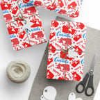Canada Day Dominion Map Wrapping Paper - Holiday Gift Wrapping Paper Roll